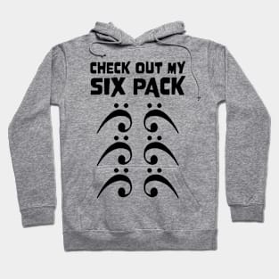 Check Out My Six Pack Bass Clefs for Bass Player Hoodie